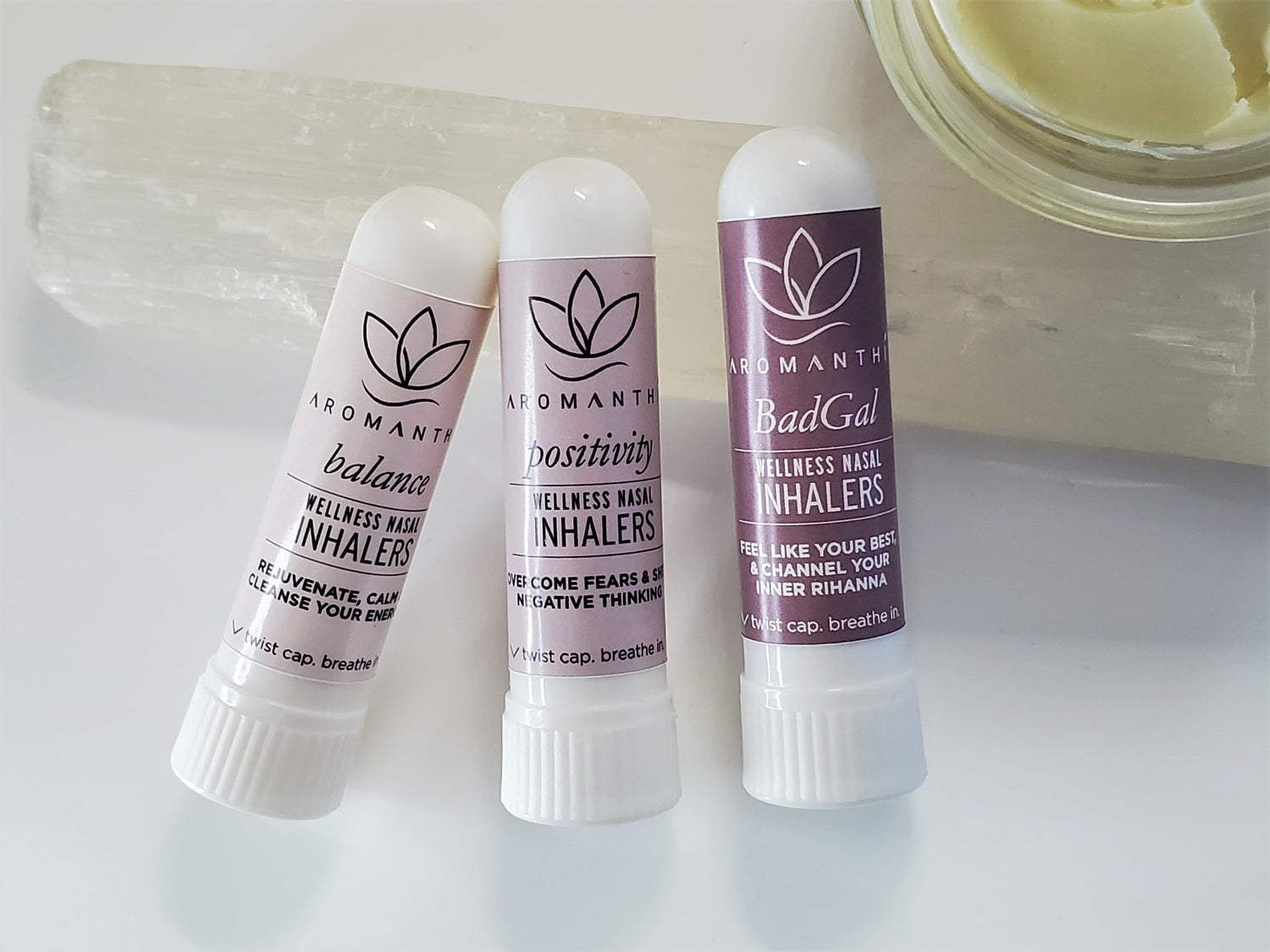 Aromanthi natural benefits of aromatherapy. New shoppers get ten percent off when they use promo code AROMANEW10.