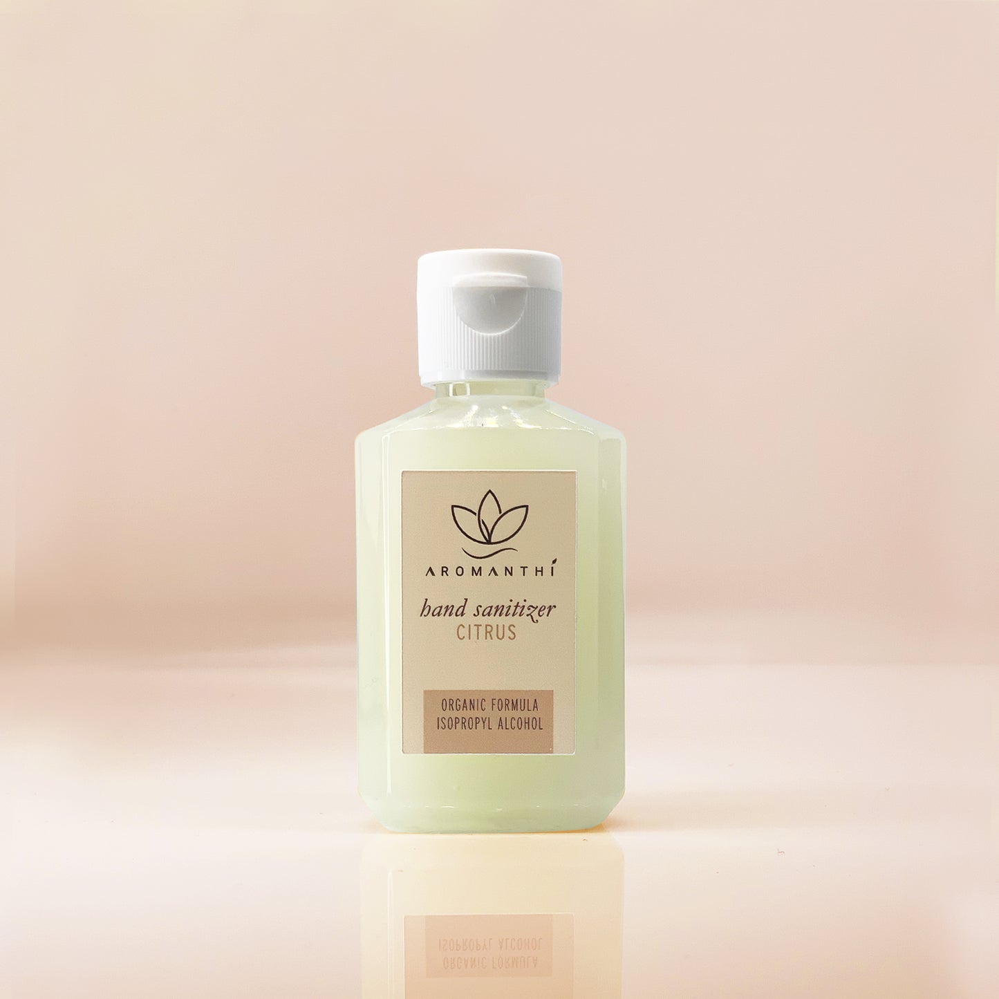 Citrus Hand Sanitizer - In Stock - Aromanthi. Alcohol based hand sanitizer is carefully crafted with a soothing formula of Aloe Vera & Witch Hazel. Leaving hands soft and clean. Made with essential oils like sweet orange, grapefruit and eucalyptus. Aromanthi provides all-natural self-care aromatherapy products