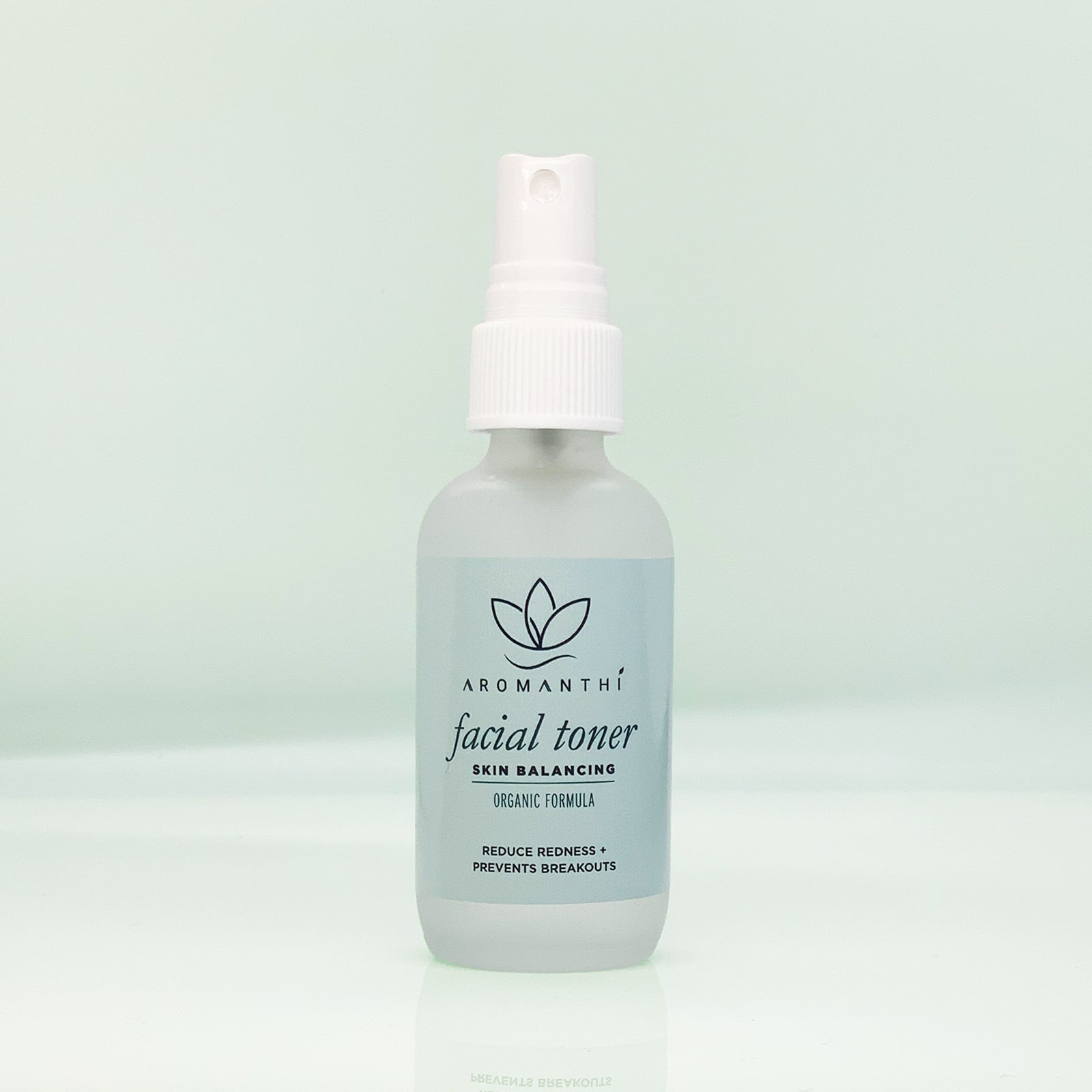 Aromatherapy Face Toner by Aromanthi Clean Beauty & Wellness. Made with essential oils and witch hazel for clean beauty skincare.